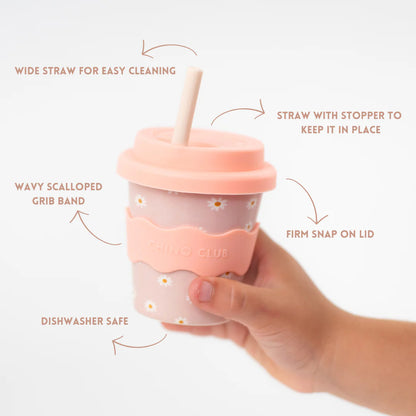 Pink Daisy Baby Chino Cup 4oz